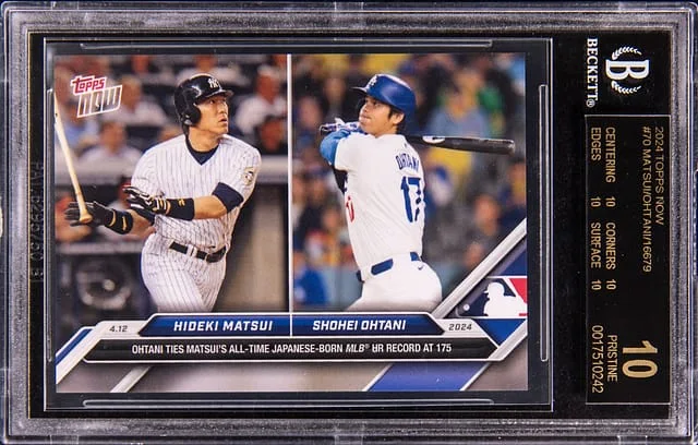 2024 Topps Now Hideki Matsui/Shohei Ohtani #70 card image