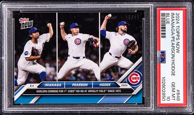 2024 Topps Now Imanaga/Pearson/Hodge Blue #648 card image