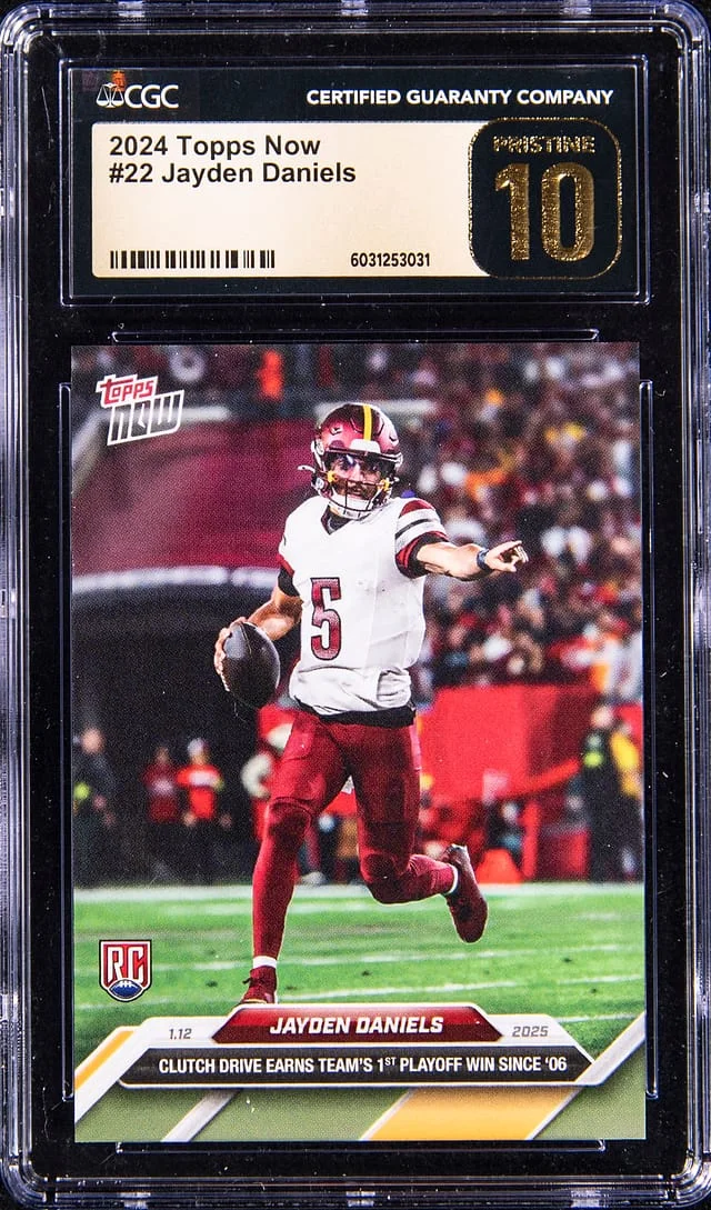 2024 Topps Now Jayden Daniels #22 card image