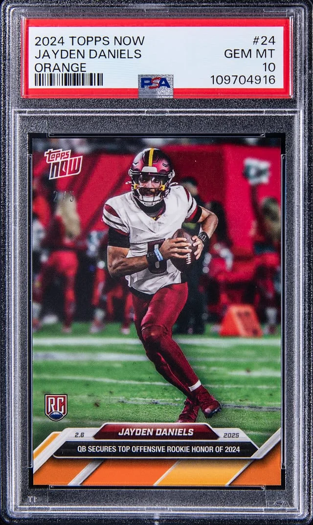 2024 Topps Now Jayden Daniels Orange #24 card image