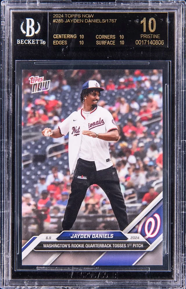 2024 Topps Now Jayden Daniels #285 card image