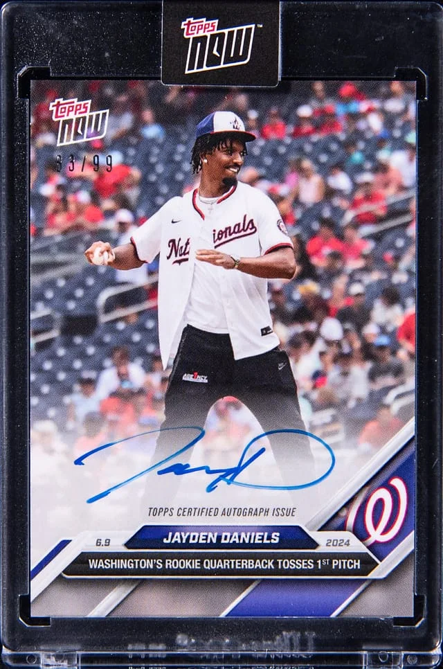2024 Topps Now Jayden Daniels Autograph #285A card image