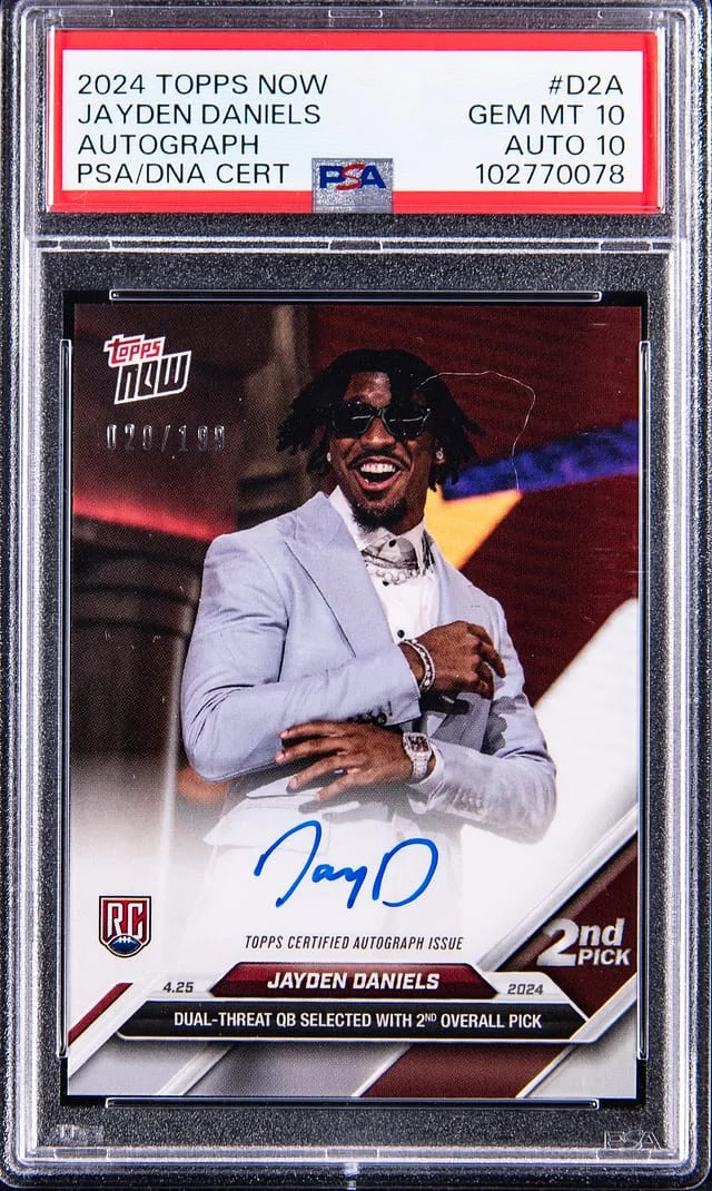2024 Topps Now Jayden Daniels Autograph #D2A card image