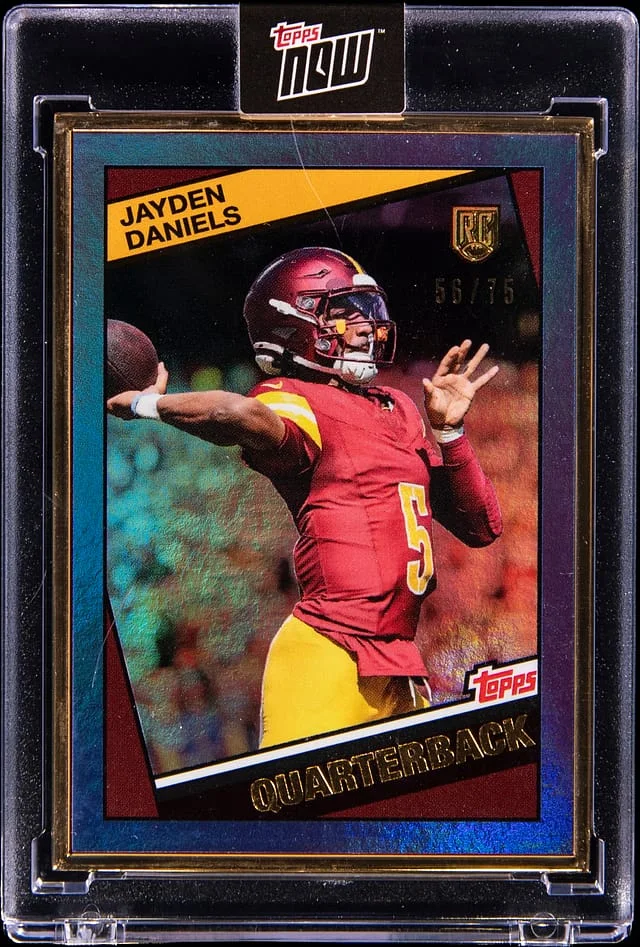 2024 Topps Now Jayden Daniels - Topps Encased #10 card image