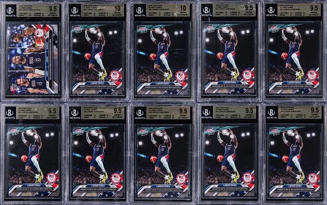 2024 Topps Now LeBron James Graded Card Collection (26) Olympic Games #30 card image