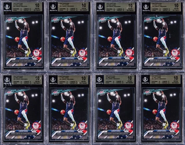 2024 Topps Now LeBron James Graded Card Collection (32) Olympic Games #30 card image