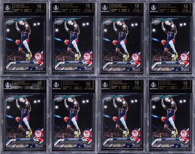 2024 Topps Now LeBron James Graded Card Collection (8) Olympic Games #30 card image