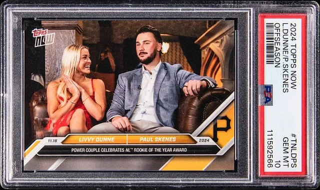 2024 Topps Now Livvy Dunne / Paul Skenes Offseason #TN-LDPS card image