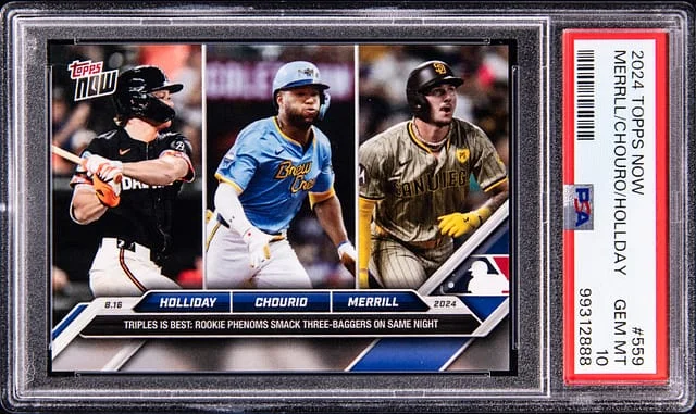2024 Topps Now Merrill/Chourio/Holliday #559 card image