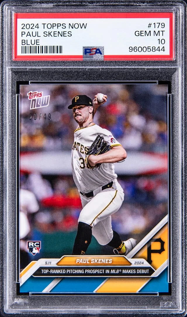 2024 Topps Now Paul Skenes Blue #179 card image