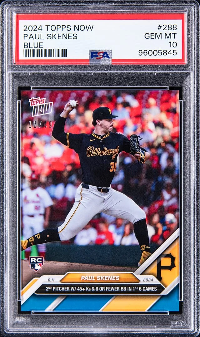 2024 Topps Now Paul Skenes Blue #288 card image