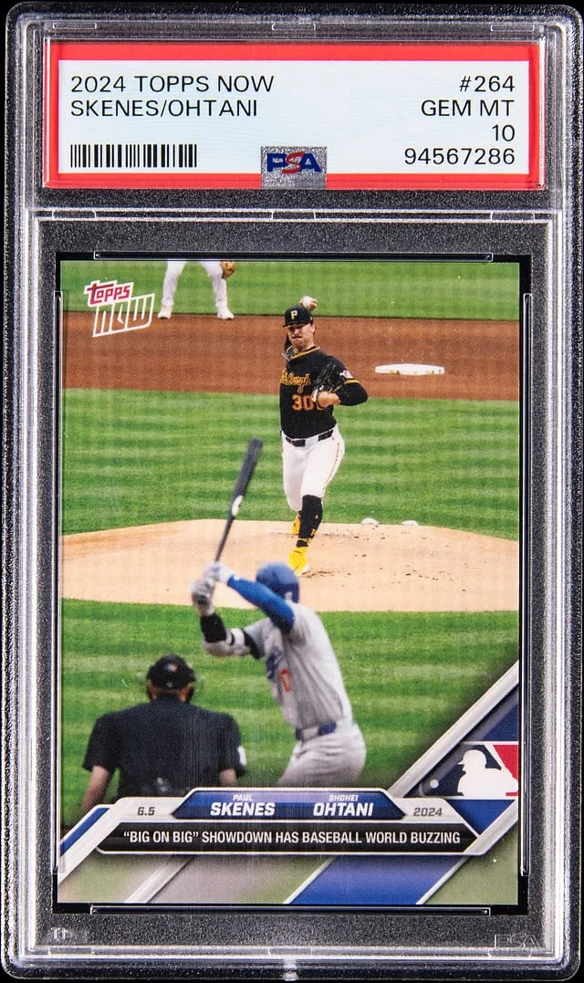 2024 Topps Now Paul Skenes /Shohei Ohtani #264 card image