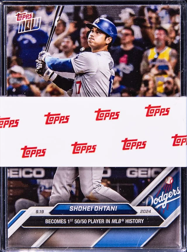 2024 Topps Now Player in MLB History Sealed Pack (5) Shohei Ohtani #50/50 card image