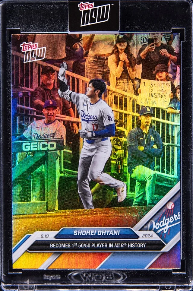 2024 Topps Now Shohei Ohtani Topps Encased Refractor SP #722SP card image
