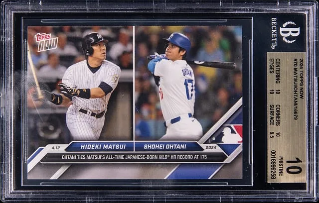 2024 Topps Now Shohei Ohtani/Hideki Matsui #70 card image