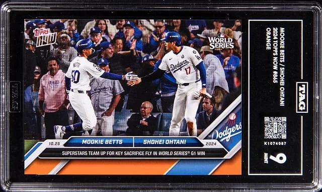 2024 Topps Now Shohei Ohtani/Mookie Betts Orange #865 card image
