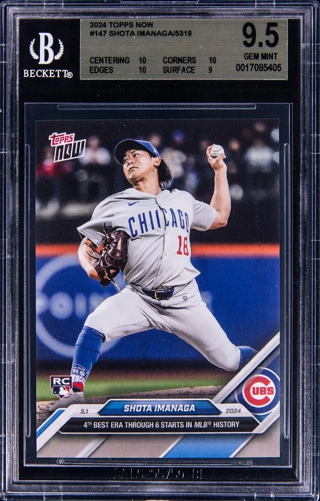 2024 Topps Now Shota Imanaga (/5319) #147 card image