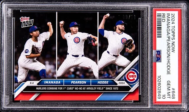 2024 Topps Now Shota Imanaga/Nate Pearson/Porter Hodge Red #648 card image