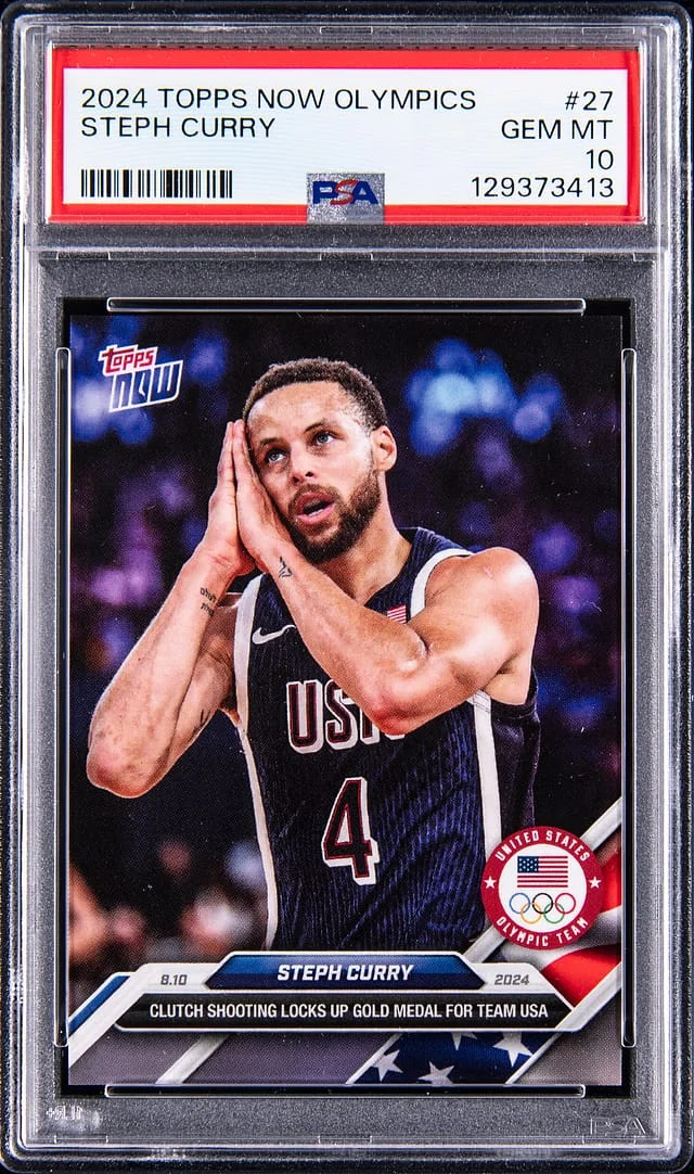 2024 Topps Now Steph Curry Olympics #27 card image