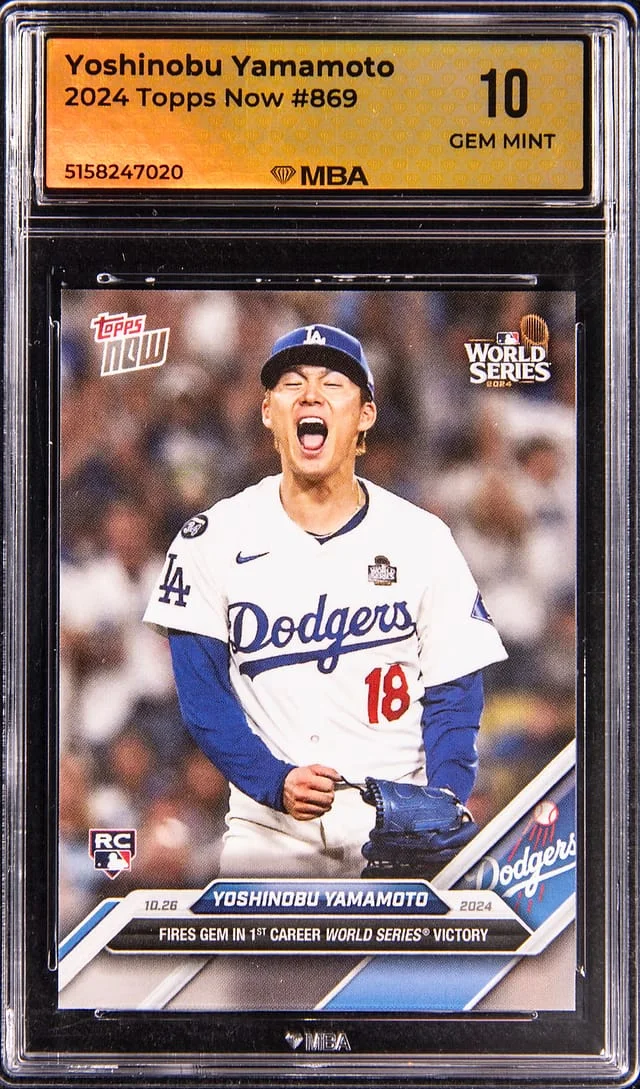 2024 Topps Now Yoshinobu Yamamoto #869 card image