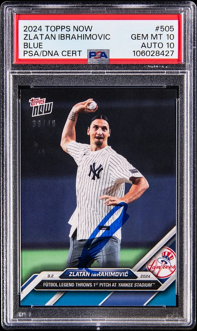 2024 Topps Now Zlatan Ibrahimovic Blue #505 card image