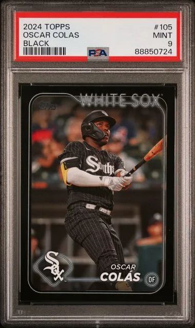 2024 Topps Oscar Colas Black #105 card image