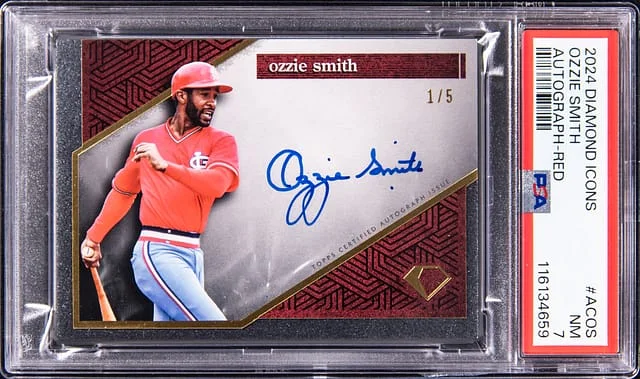 2024 Topps Ozzie Smith Diamond Icons Autographed Red #ACOS card image