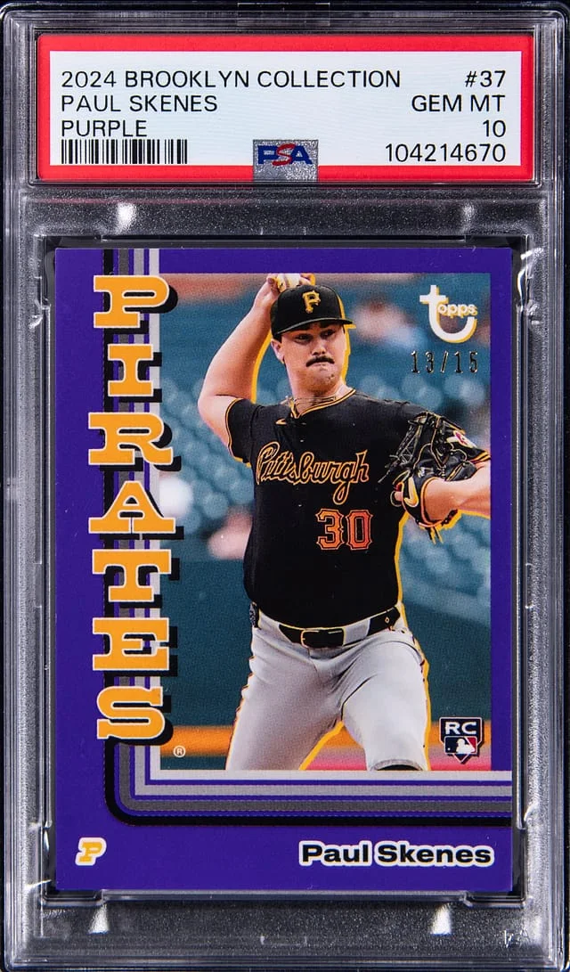 2024 Topps Paul Skenes Brooklyn Collection Purple #37 card image