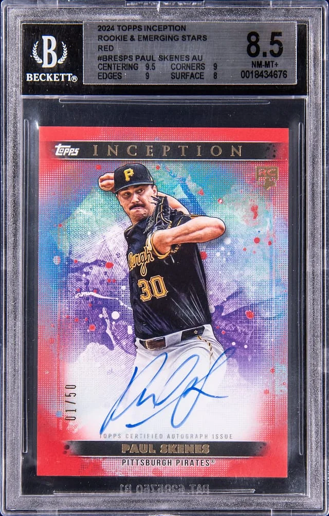 2024 Topps Paul Skenes Inception & Emerging Stars Autographs Purple #BRES-PS card image