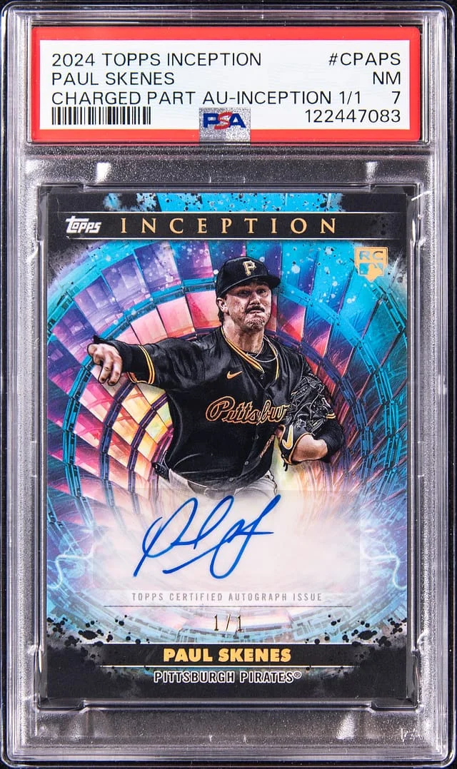 2024 Topps Paul Skenes Inception Charged Part Autograph Inception #CPA-PS card image
