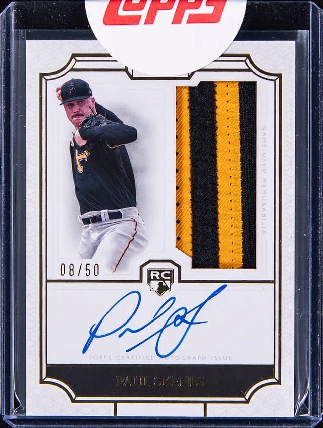 2024 Topps Paul Skenes Definitive Patch Autograph #DRPC-PS card image