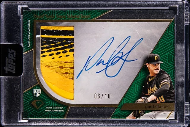 2024 Topps Paul Skenes Diamond Icons Autographed First Milestone Cleat Relic #FNCA-PS card image