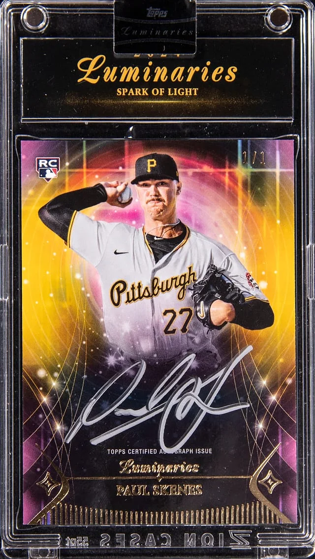 2024 Topps Paul Skenes Luminaries Spark Of Light Autographs Gold #SLA-PS card image