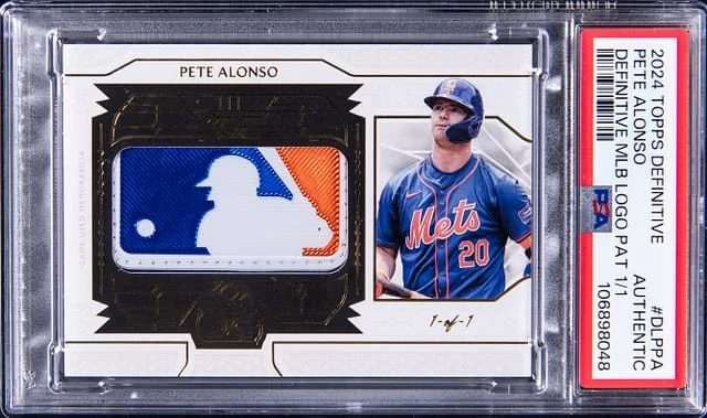 2024 Topps Pete Alonso Game-Used Definitive Collection MLB Logo Patch #DLP-PA card image