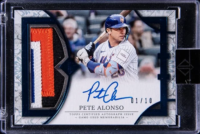 2024 Topps Pete Alonso Transcendent Collection Patch Autograph #TCPA-PA card image