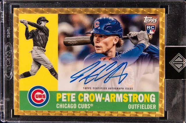 2024 Topps Pete Crow-Armstrong Transcendent Collection 1960 SuperFractor Autograph #60SFA-PC card image
