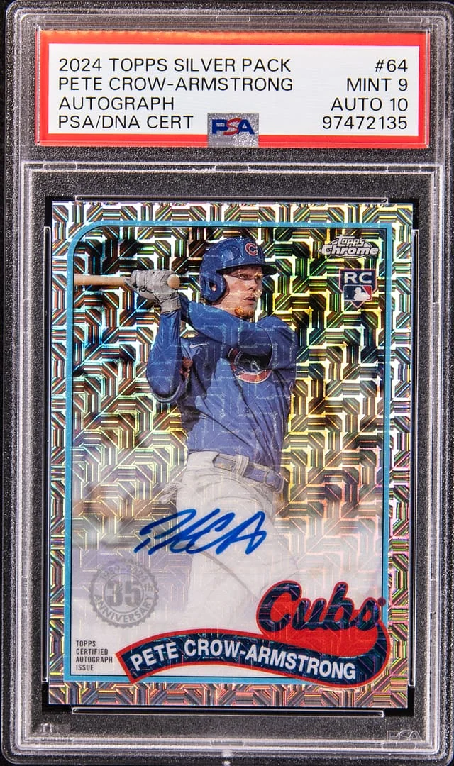 2024 Topps Pete Crow-Armstrong Silver Pack Autograph #64 card image