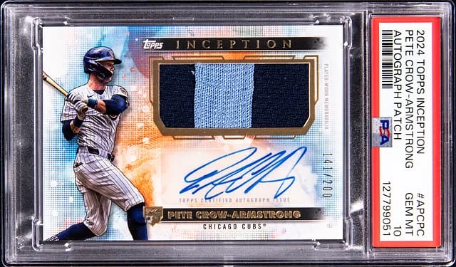 2024 Topps Pete Crow-Armstrong Inception Autograph Patch #APCPC card image