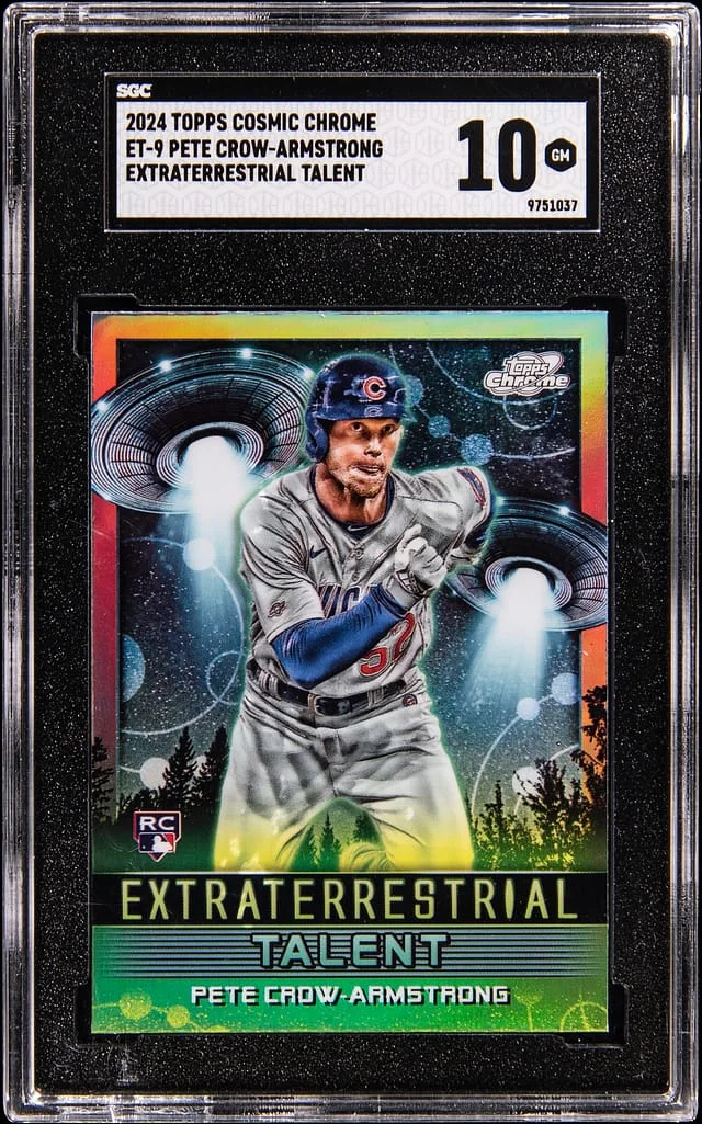 2024 Topps Pete Crow-Armstrong Cosmic Chrome Extraterrestrial Talent #ET-9 card image