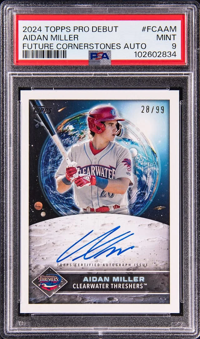 2024 Topps Pro Debut Aidan Miller Future Cornerstones Autographs #FCA-AM card image