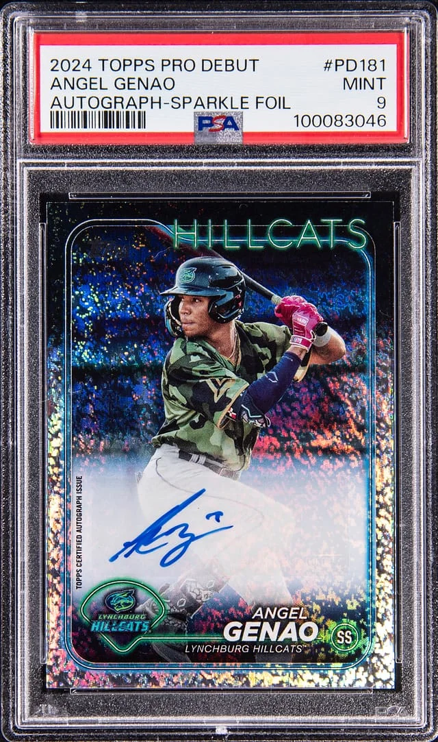 2024 Topps Pro Debut Angel Genao Autograph Sparkle Foil #PD181 card image