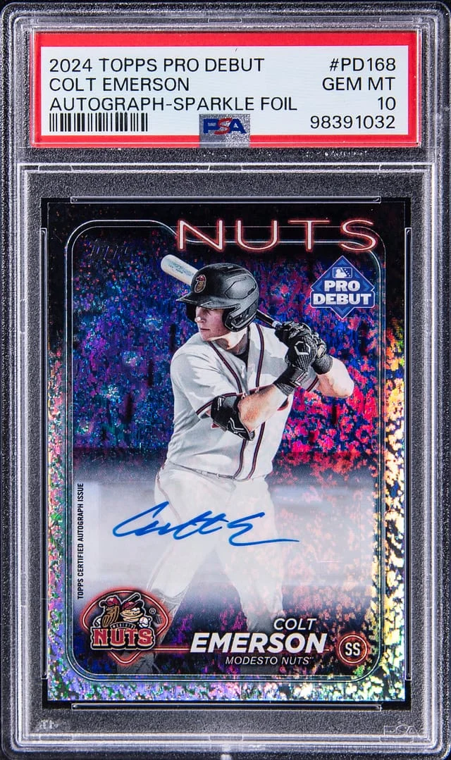 2024 Topps Pro Debut Colt Emerson Autograph Sparkle Foil #PD-168 card image