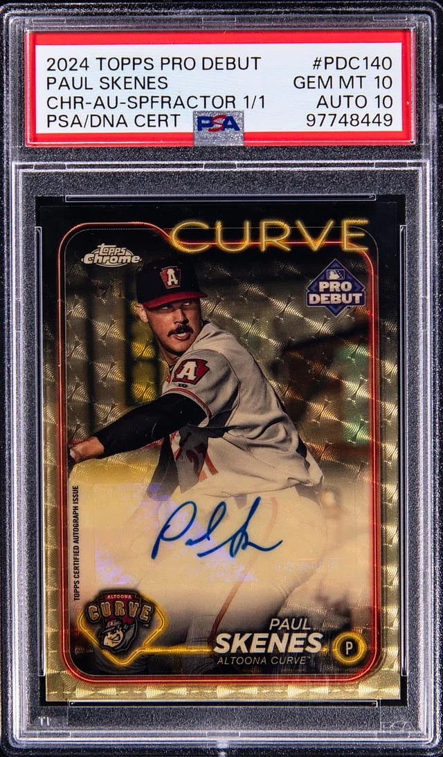 2024 Topps Pro Debut Paul Skenes Chrome #PDC-140 card image