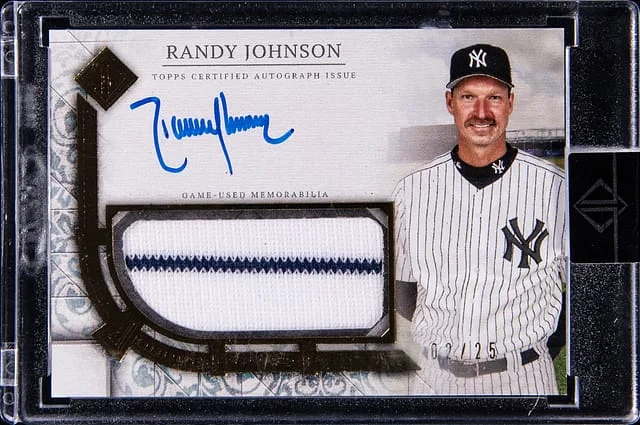 2024 Topps Randy Johnson Transcendent Collection Autograph Relic Variation #TCAR-RJ2 card image