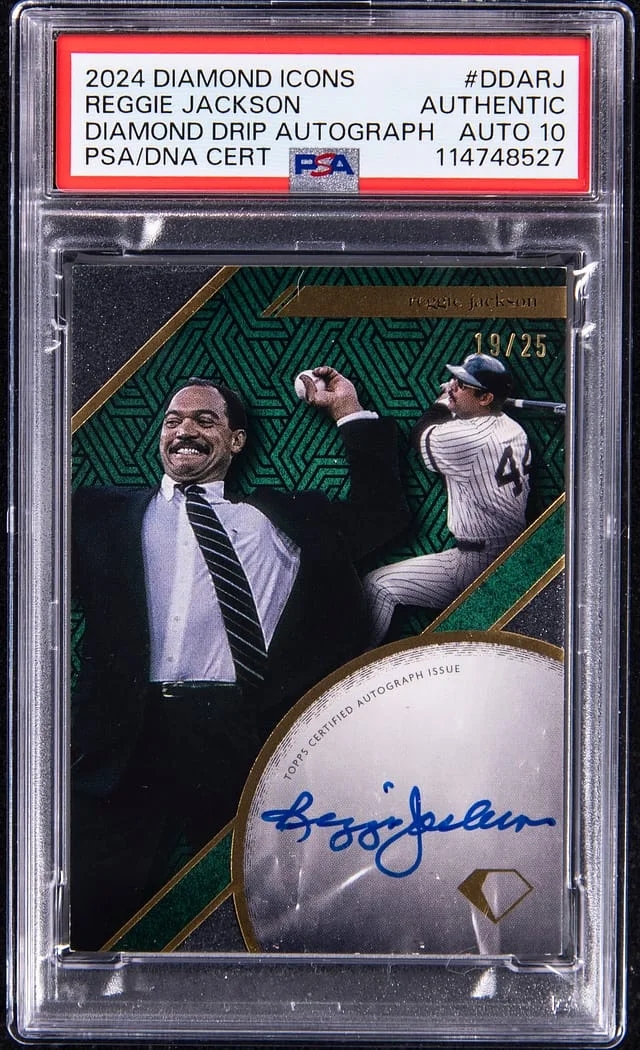 2024 Topps Reggie Jackson Diamond Icons Diamond Drip Autograph #DDA-RJ card image