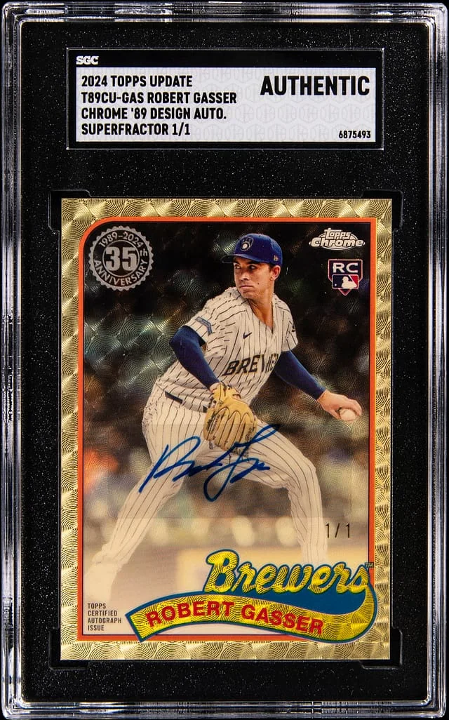 2024 Topps Robert Gasser Chrome '89 Design Autographs SuperFractor #T89CU-GAS card image