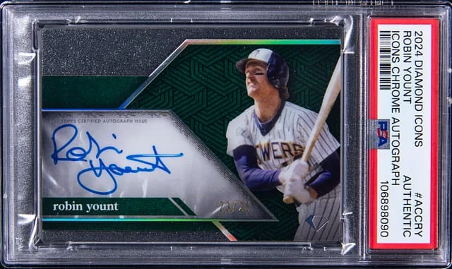 2024 Topps Robin Yount Diamond Icons Chrome Autograph #ACC-RY card image