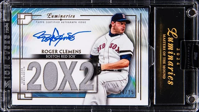 2024 Topps Roger Clemens Luminaries Masters of the Mound Autograph Relics #MOMAR-RC1 card image