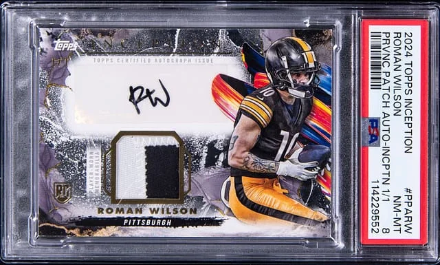 2024 Topps Roman Wilson Inception Provenance Patch Autograph Inception #PPA-RW card image
