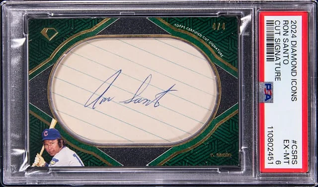 2024 Topps Ron Santo Diamond Icons Cut Signature #CS-RS card image
